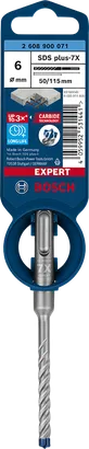 Broca de martelo Bosch SDS plus-7X 6×50×115 mm.